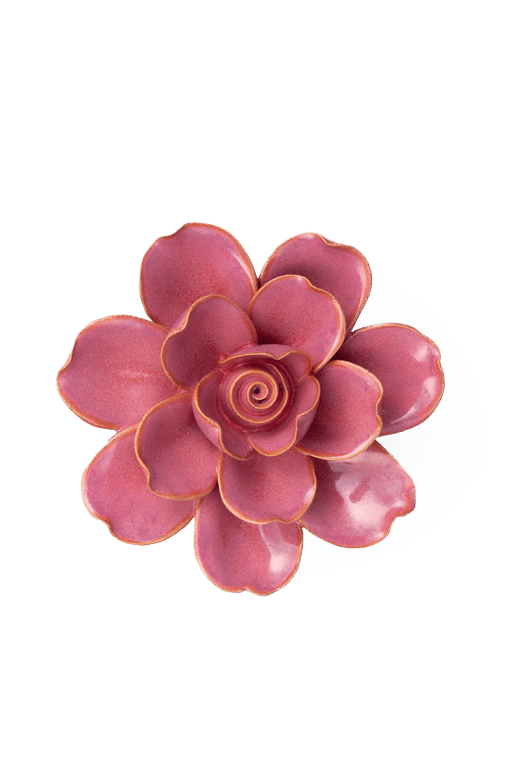 Blush Pink Gardenia ceramic wall flower — France collection — designed in Toronto by Chive Studio