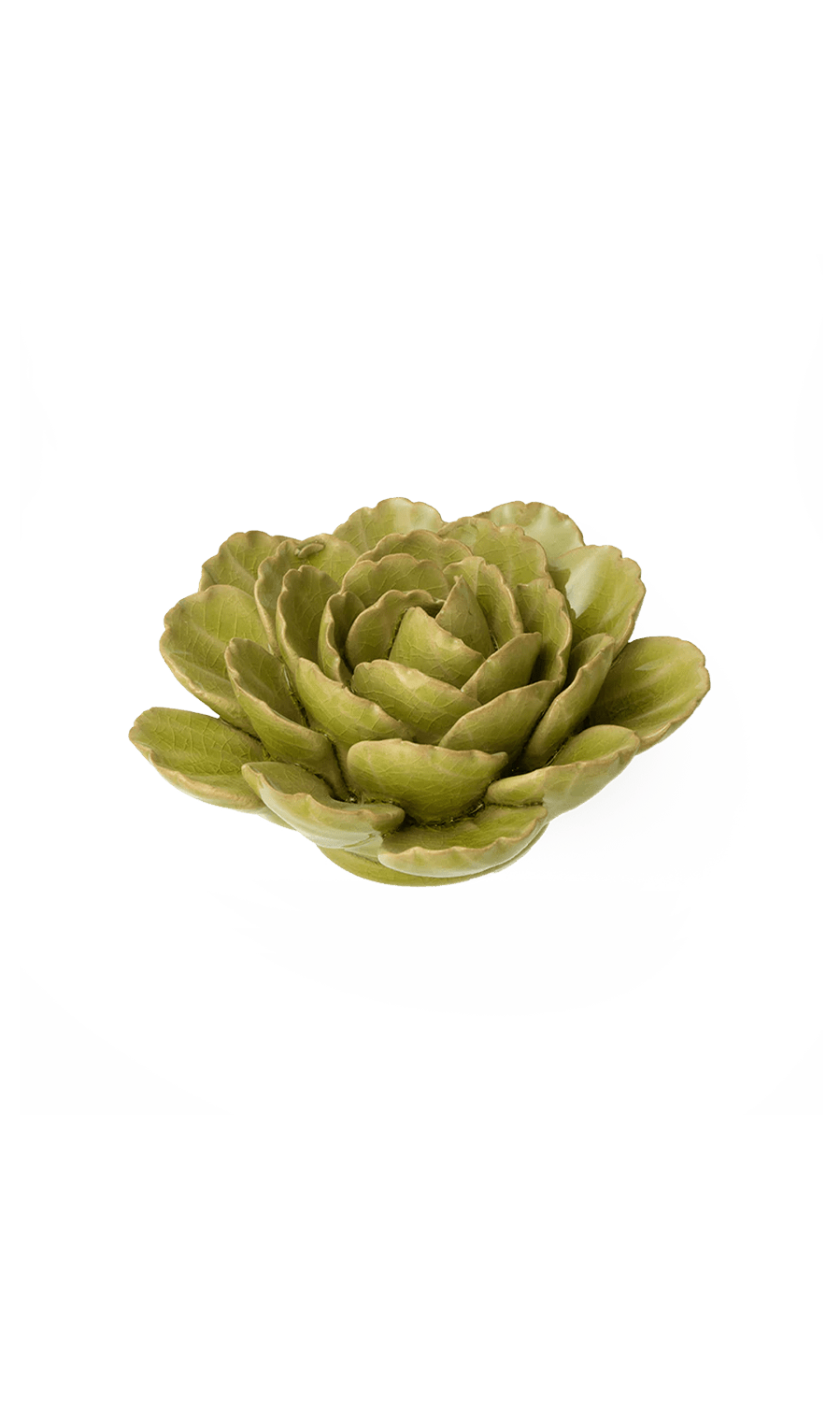 Peridot Keiko Peony ceramic wall flower — France collection — designed in Toronto by Chive Studio