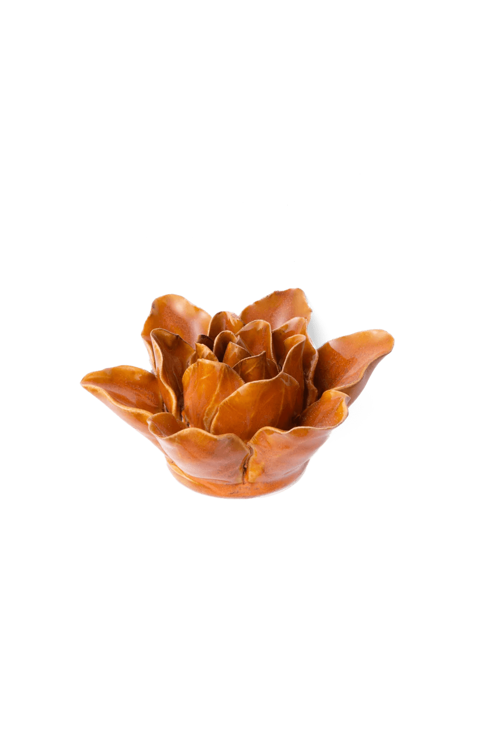 Orange Lily ceramic wall flower — France collection — designed in Toronto by Chive Studio