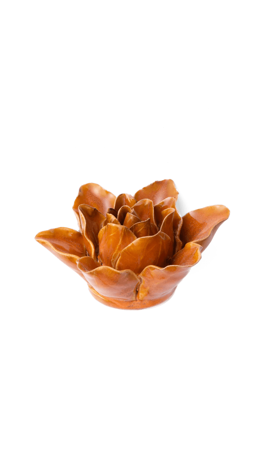 Orange Lily ceramic wall flower — France collection — designed in Toronto by Chive Studio