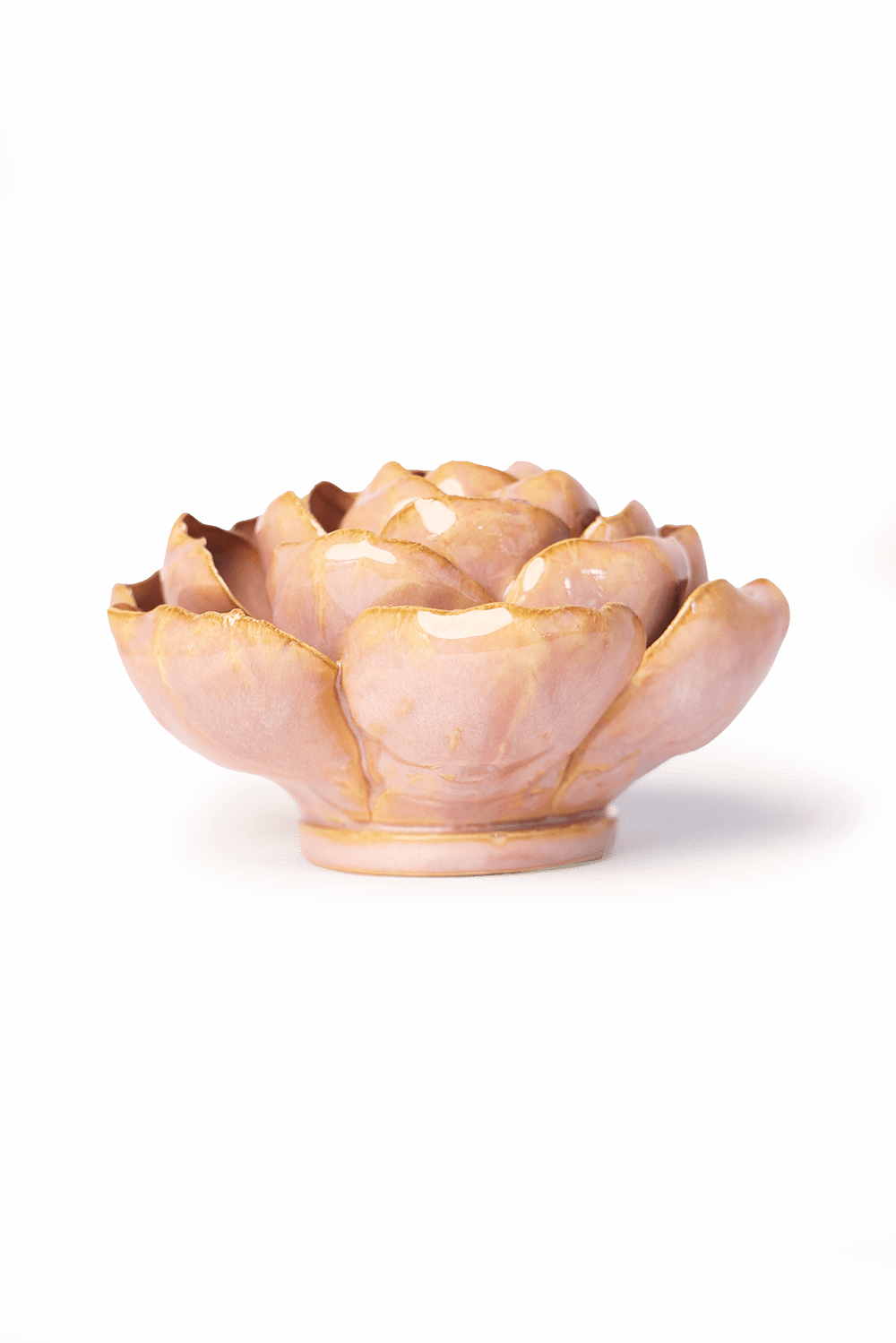 Rose Pink Peony ceramic wall flower — France collection — designed in Toronto by Chive Studio