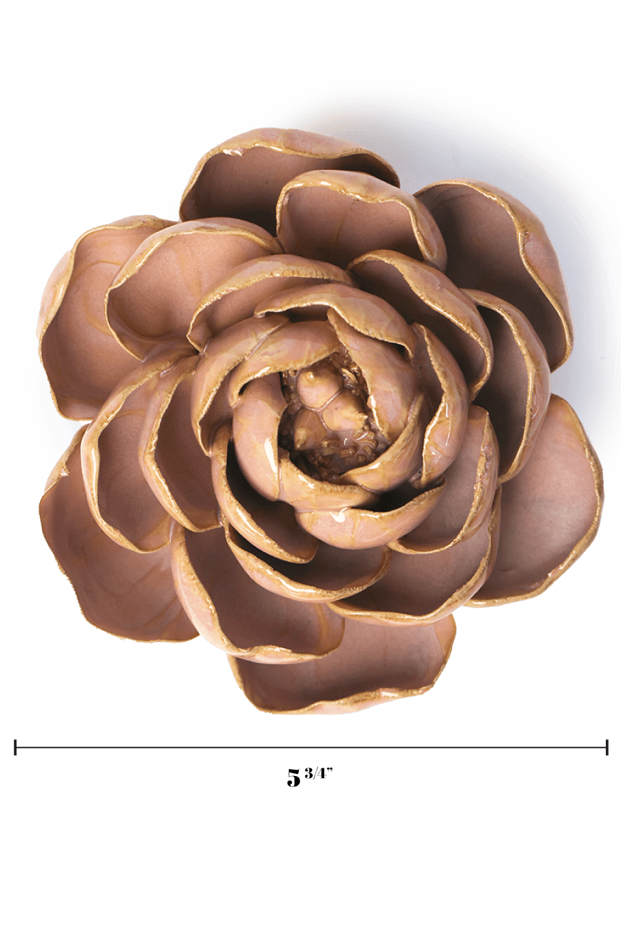 Rose Pink Big Ben Peony - Chive Ceramics Studio - Ceramic Flowers - Chive Ceramics Studio