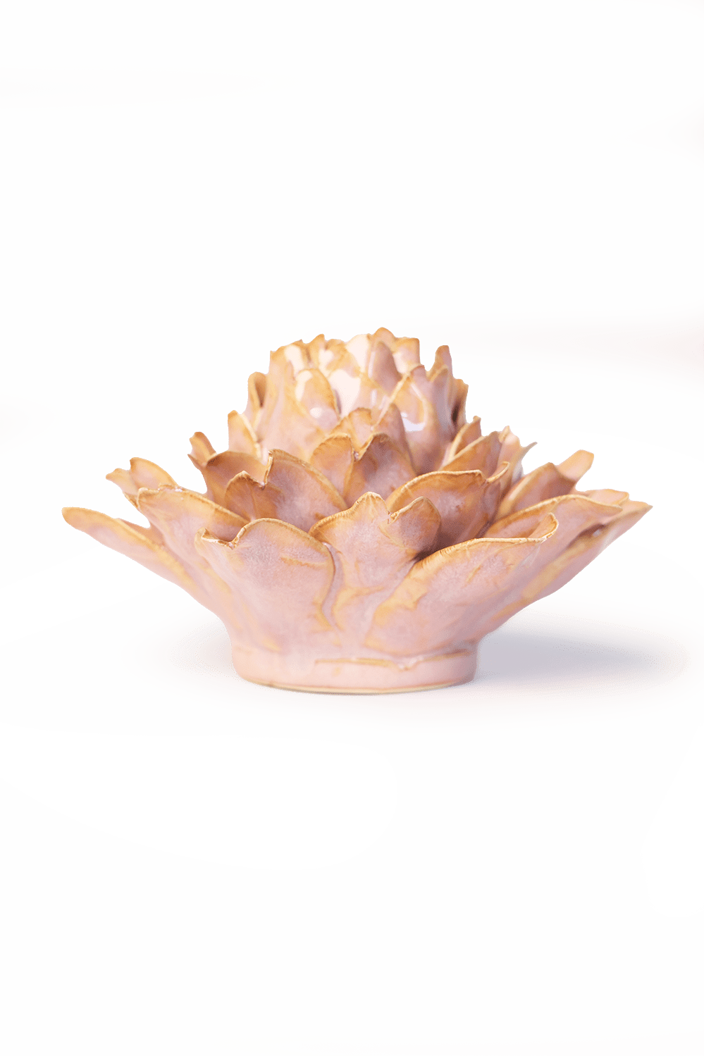 Rose Pink Protea ceramic wall flower — France collection — designed in Toronto by Chive Studio