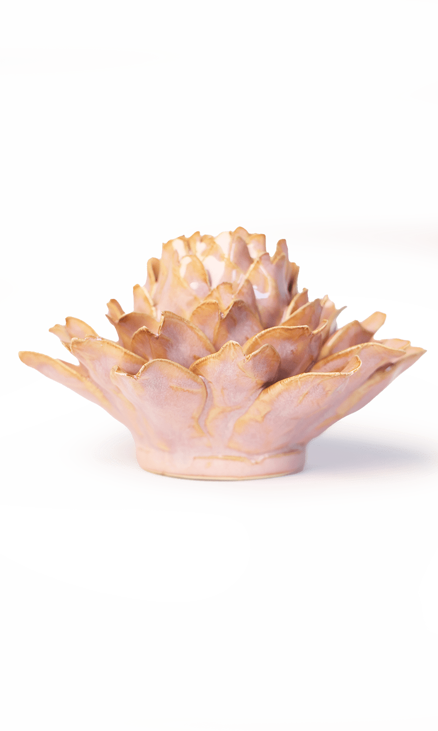 Rose Pink Protea ceramic wall flower — France collection — designed in Toronto by Chive Studio