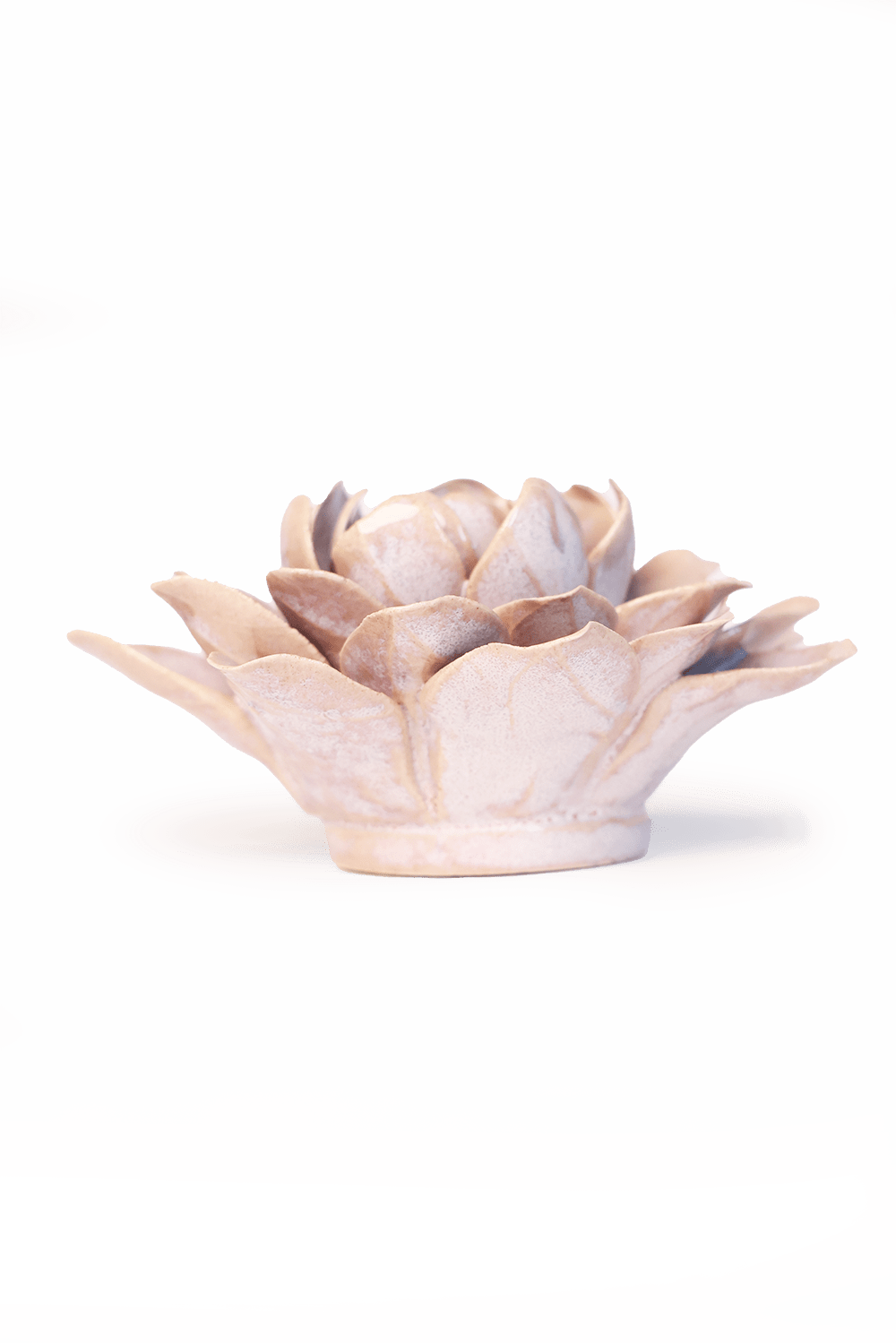 Pink Water Lily ceramic wall flower — France collection — designed in Toronto by Chive Studio
