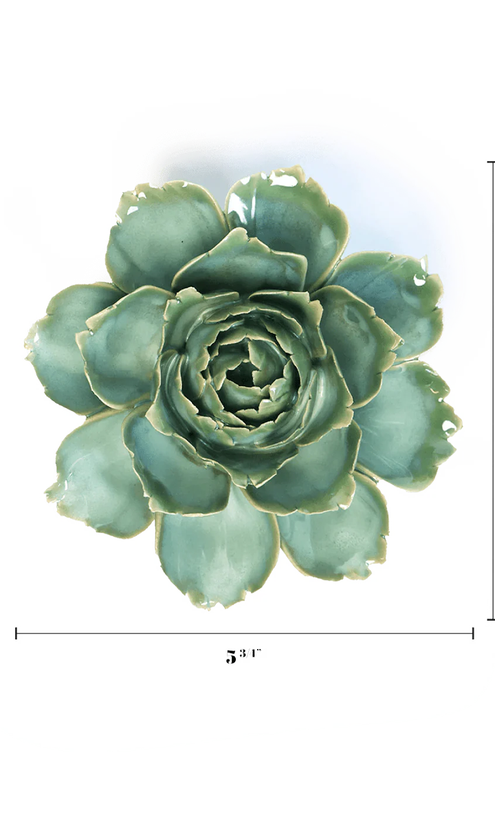 Milk Camellia ceramic wall flower— France collection — designed in Toronto by Chive Studio
