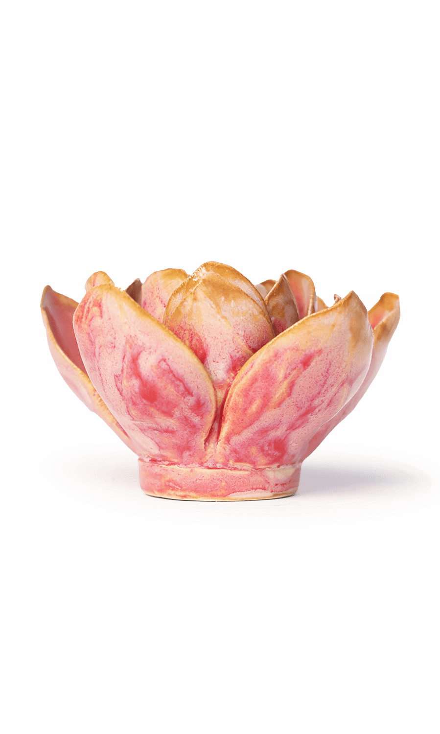 Rose Quartz Narcissus ceramic wall flower — France collection — designed in Toronto by Chive Studio