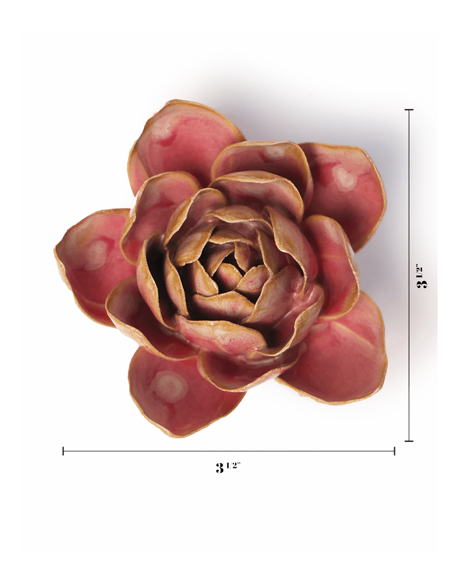 Rose Quartz Pink Narcissus styled flat on a bedroom console, Chive Ceramics Studio