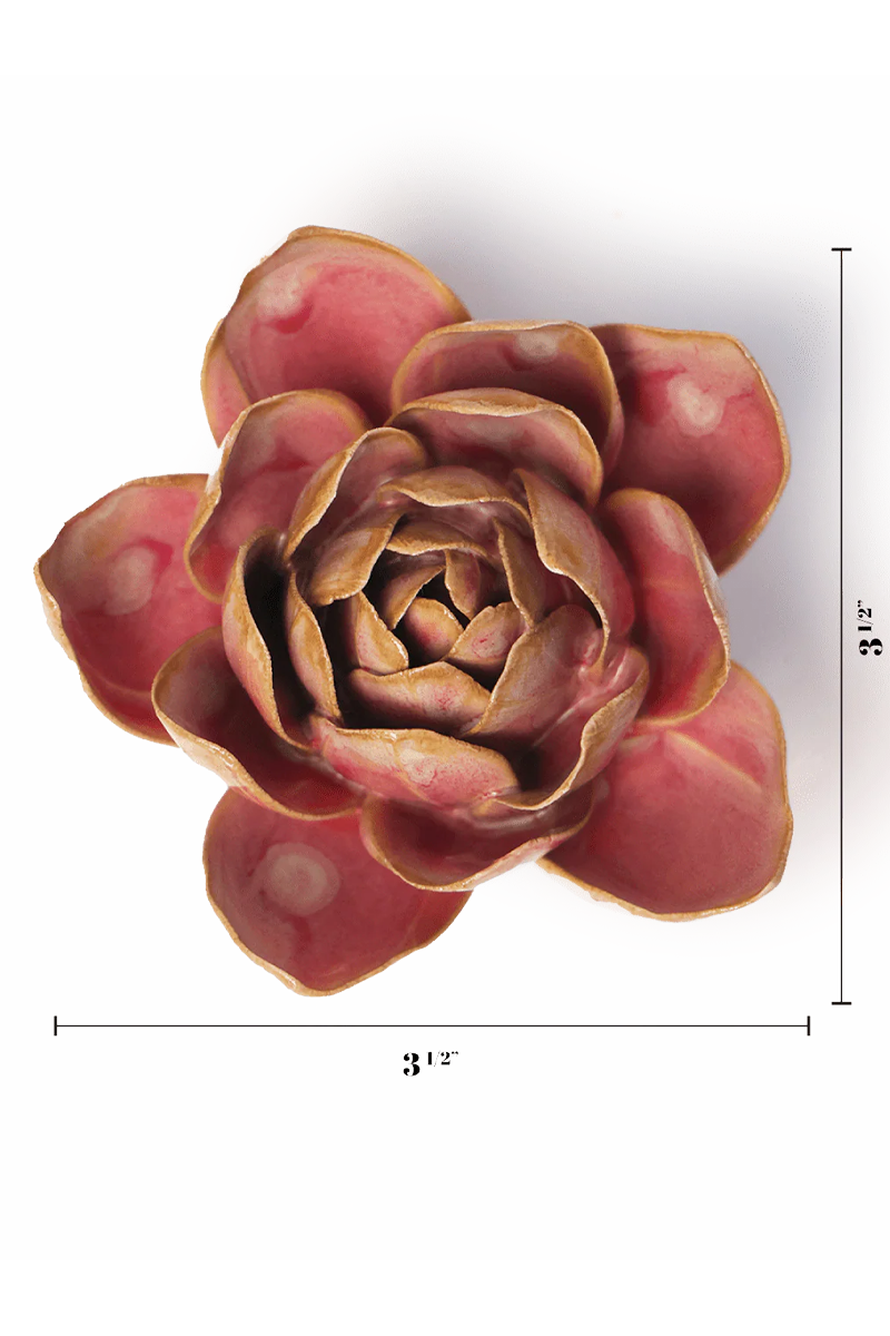 Rose Quartz Pink Narcissus styled flat on a bedroom console, Chive Ceramics Studio