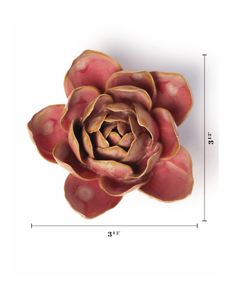 Rose Quartz Pink Narcissus styled flat on a bedroom console, Chive Ceramics Studio