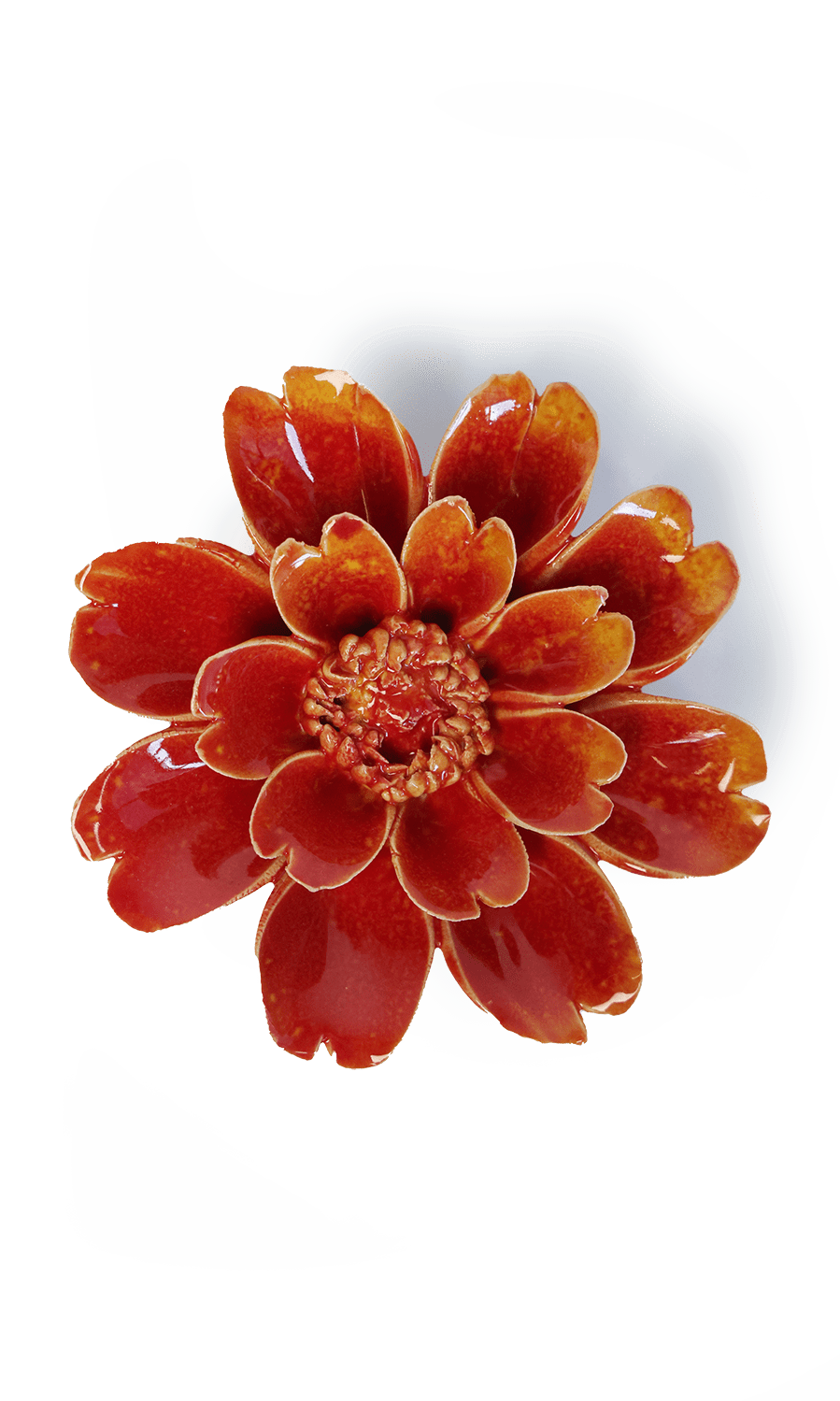 April birth flower daisy ceramic wall flower — birth flower collection — handmade by Chive Studio Toronto