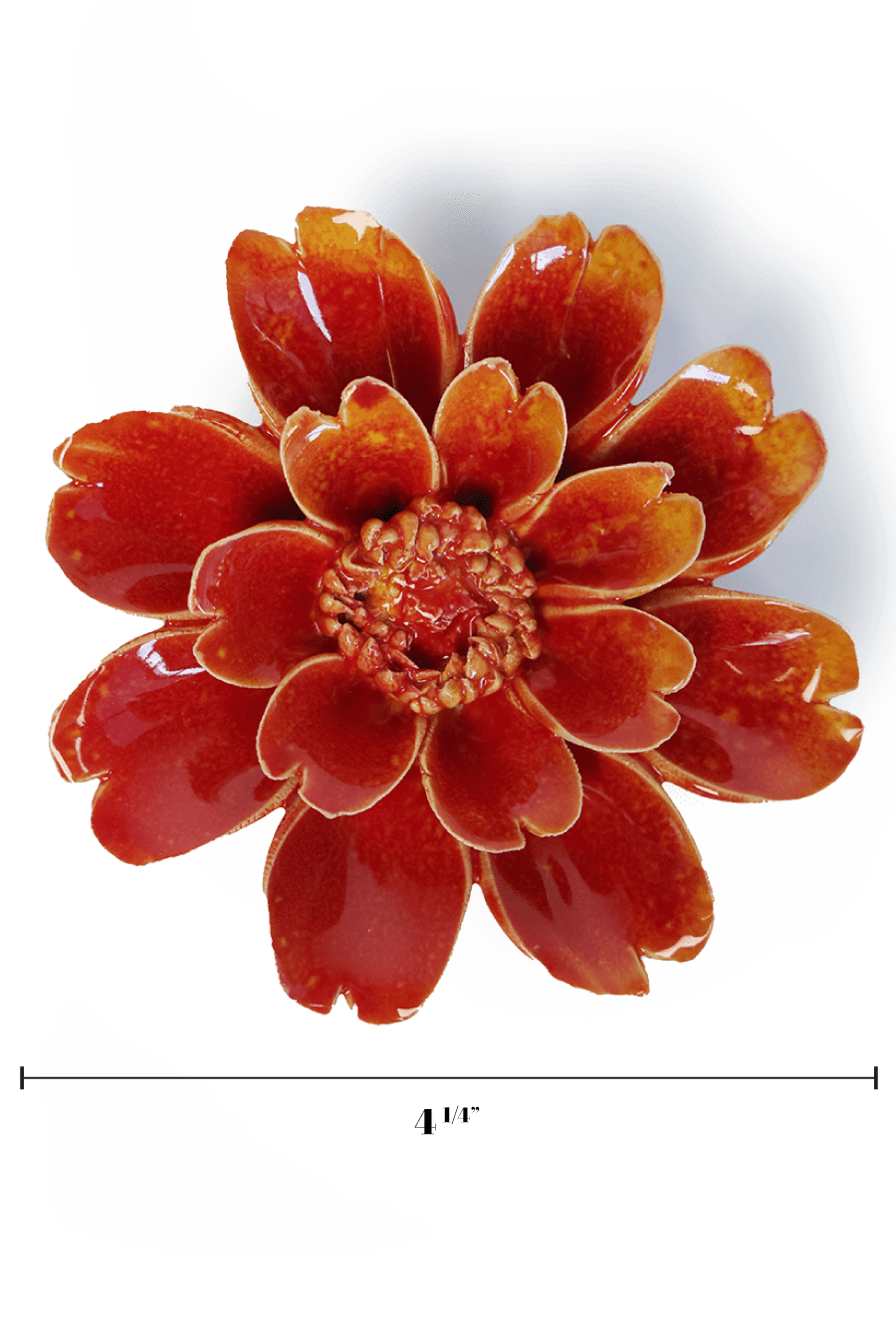 Orange Yellow Paris Daisy - Chive Ceramics Studio - Ceramic Flowers - Chive Ceramics Studio