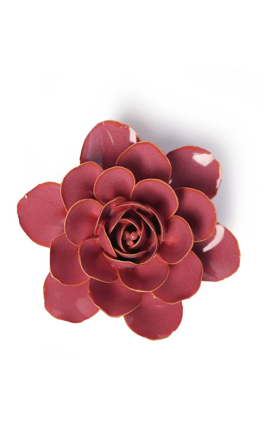 Blush Pink Begonia ceramic wall flower — France collection — designed in Toronto by Chive Studio