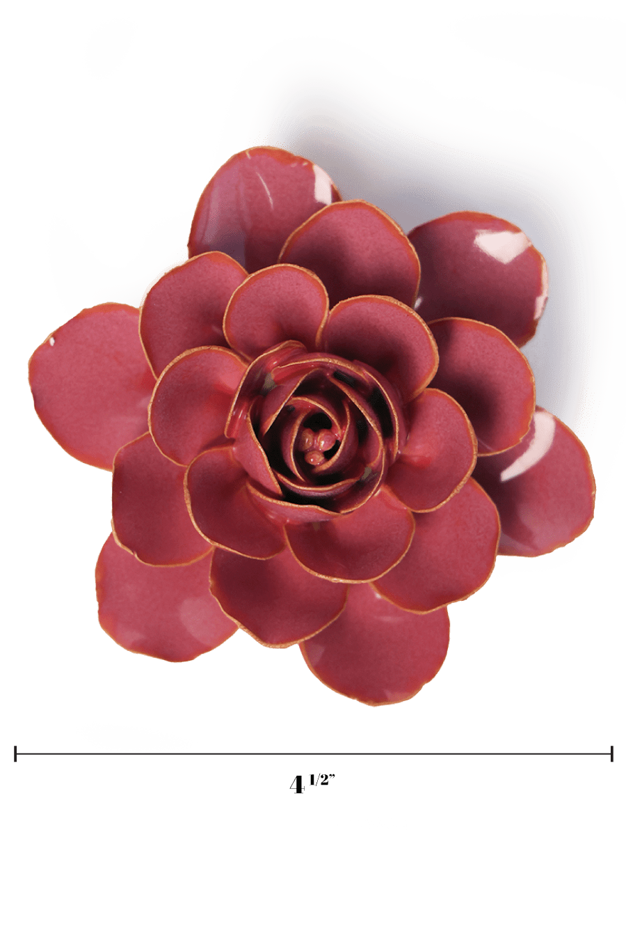 Blush Pink Begonia - Chive Ceramics Studio - Ceramic Flowers - Chive Ceramics Studio