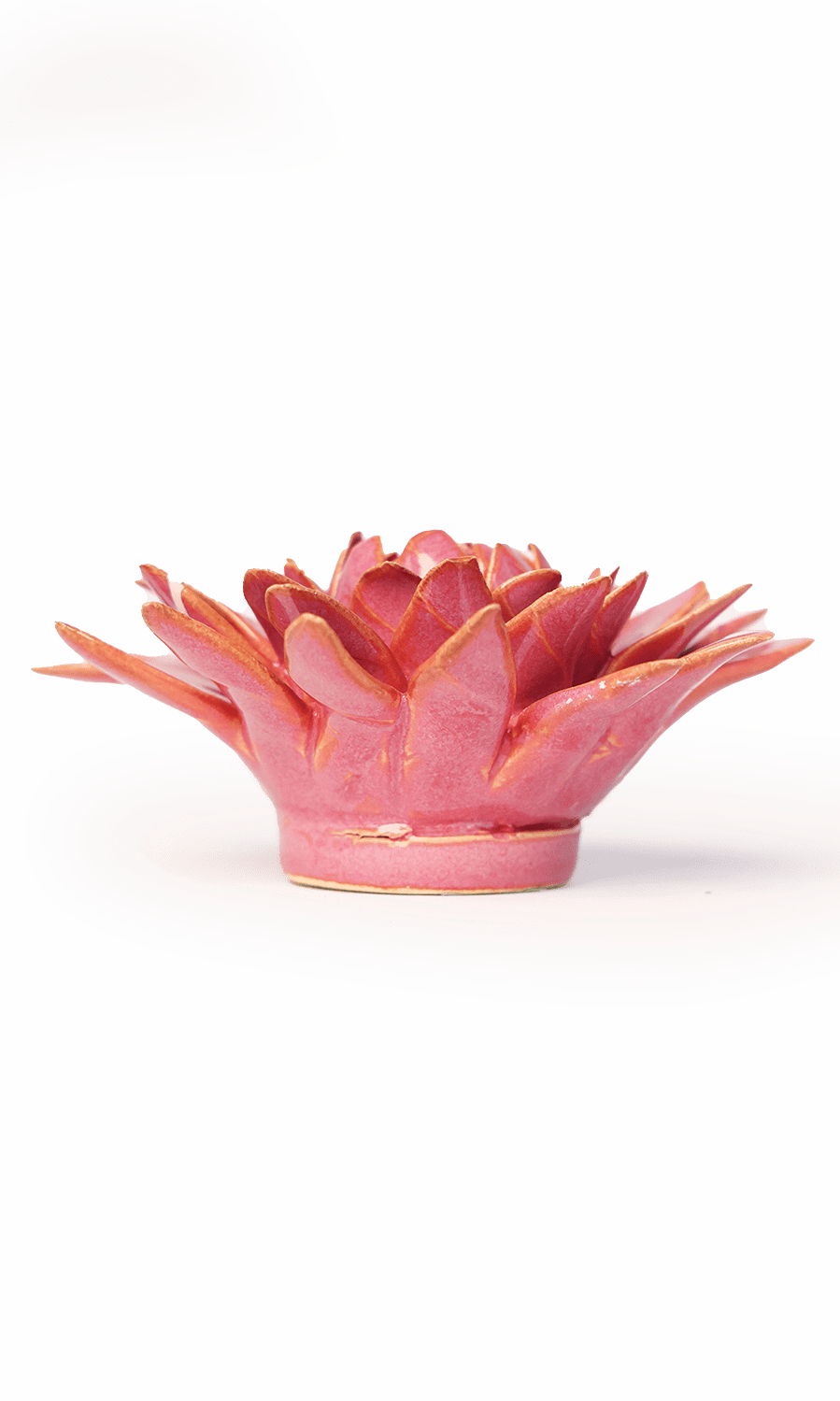 Blush Pink Strawflower ceramic wall flower — France collection — designed in Toronto by Chive Studio