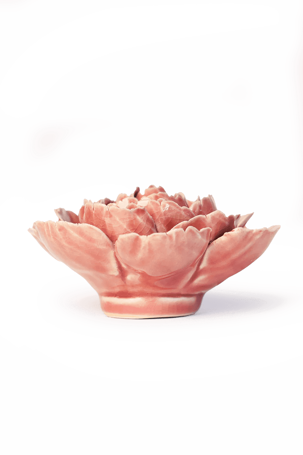 Champagne Pink English Rose - Chive Ceramics Studio - Ceramic Flowers - Chive Ceramics Studio