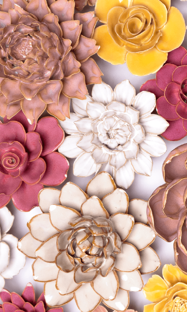 Avignon - Ceramic Flower Curated Collection - Chive Ceramics Studio - Ceramic Flower Sets - Chive Ceramics Studio