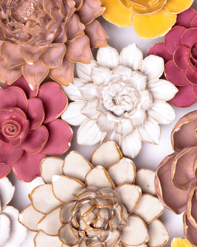 Avignon - Ceramic Flower Curated Collection - Chive Ceramics Studio - Ceramic Flower Sets - Chive Ceramics Studio