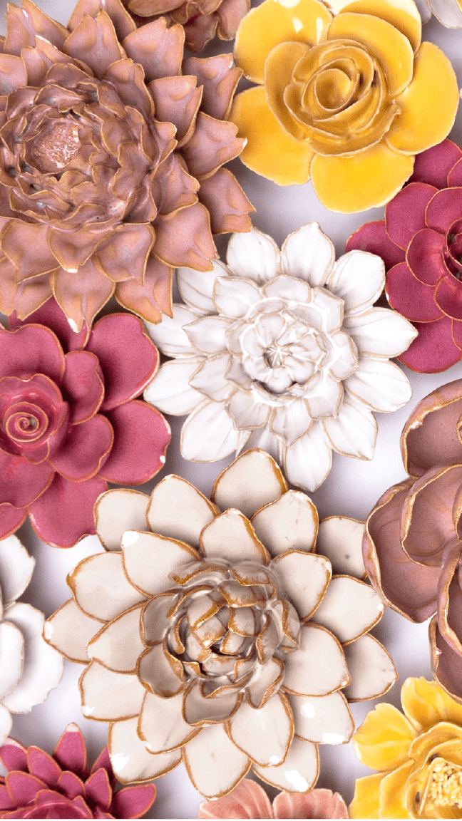 Avignon - Ceramic Flower Curated Collection - Chive Ceramics Studio - Ceramic Flower Sets - Chive Ceramics Studio