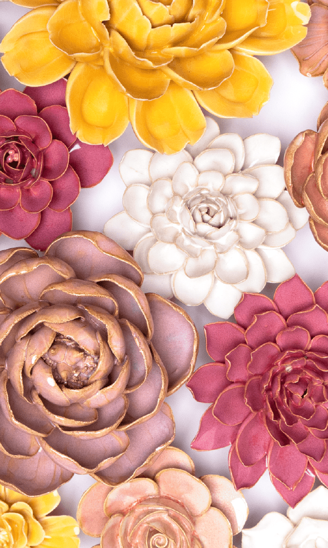 Marseille - Ceramic Flower Curated Collection - Chive Ceramics Studio - Ceramic Flower Sets - Chive Ceramics Studio