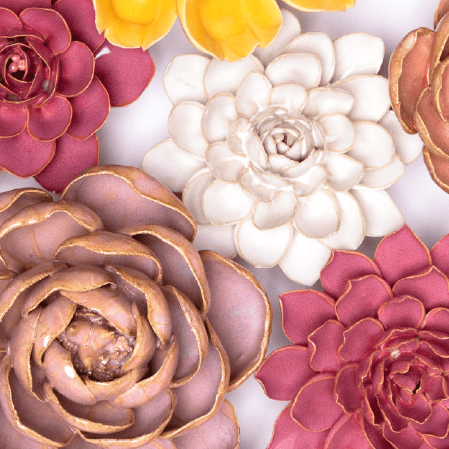 Marseille - Ceramic Flower Curated Collection - Chive Ceramics Studio - Ceramic Flower Sets - Chive Ceramics Studio