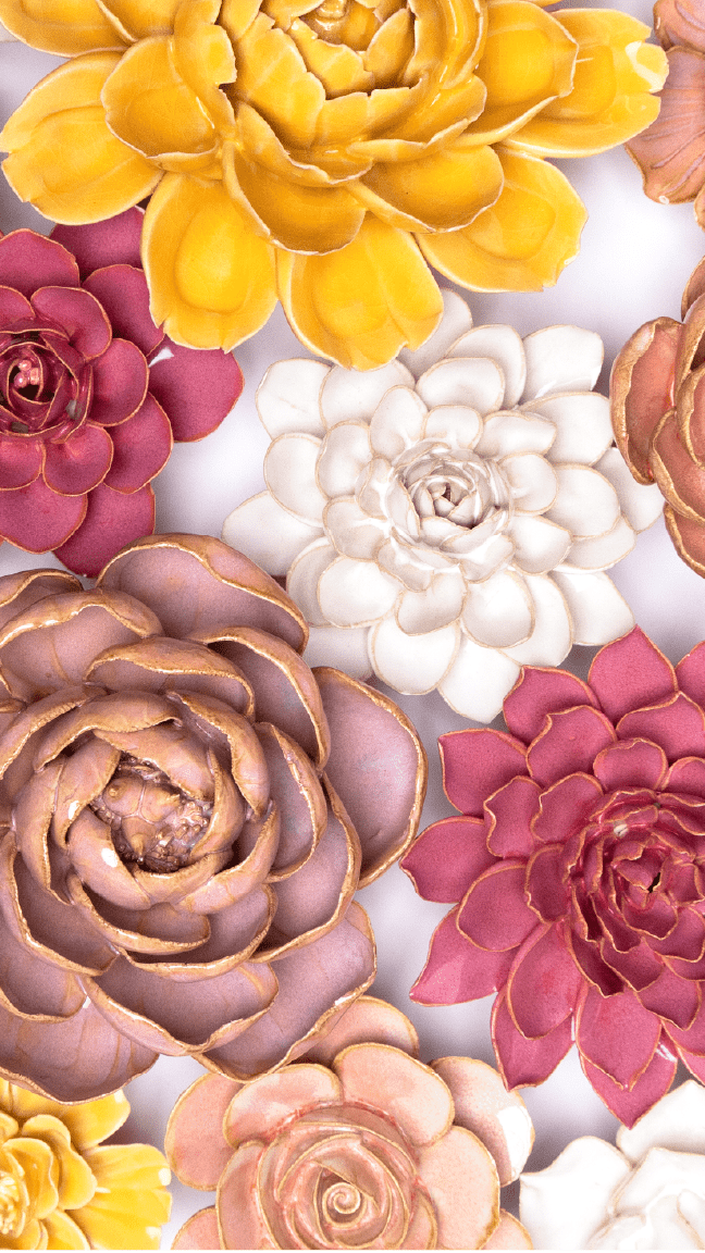 Marseille - Ceramic Flower Curated Collection - Chive Ceramics Studio - Ceramic Flower Sets - Chive Ceramics Studio