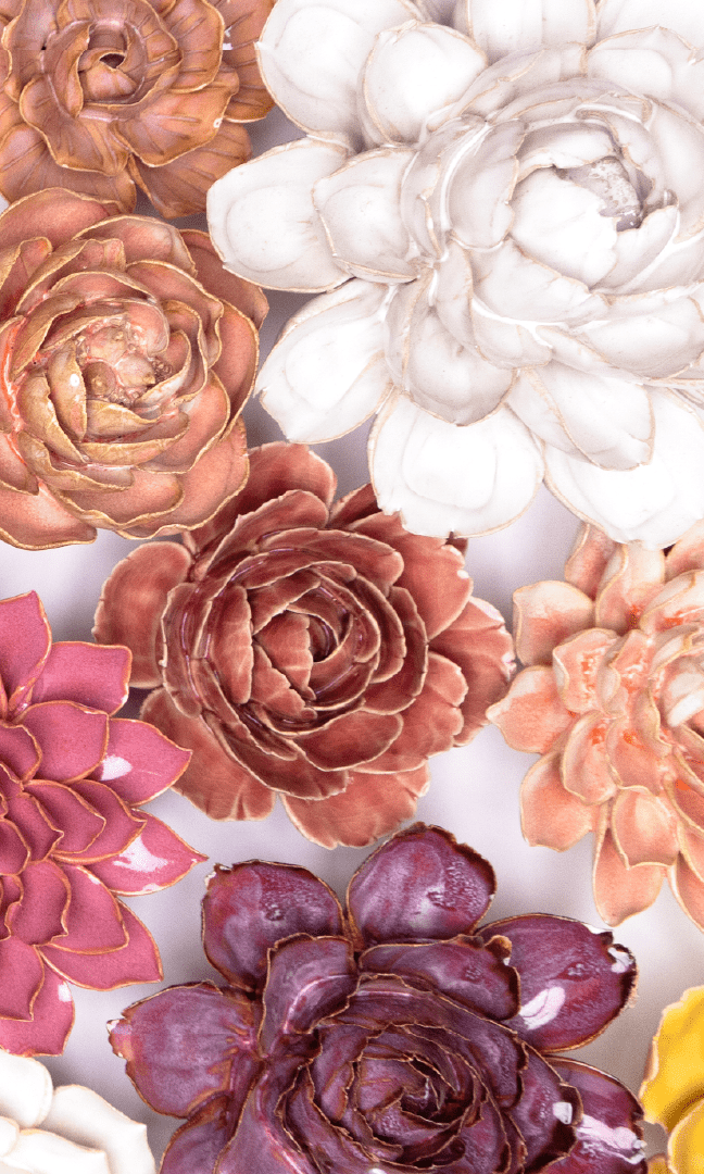 Paris - Ceramic Flower Curated Collection - Chive Ceramics Studio - Ceramic Flower Sets - Chive Ceramics Studio