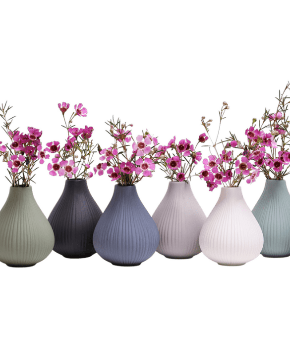 Frost Porcelain Bud Vase For Flowers - Chive Ceramics Studio - Vases - Chive Ceramics Studio