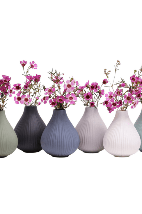 Frost Porcelain Bud Vase For Flowers - Chive Ceramics Studio - Vases - Chive Ceramics Studio