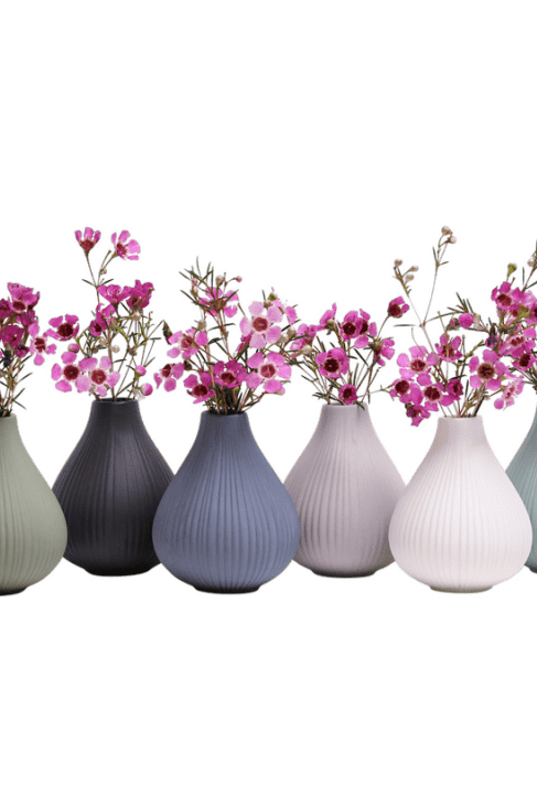 Frost Porcelain Bud Vase For Flowers - Chive Ceramics Studio - Vases - Chive Ceramics Studio