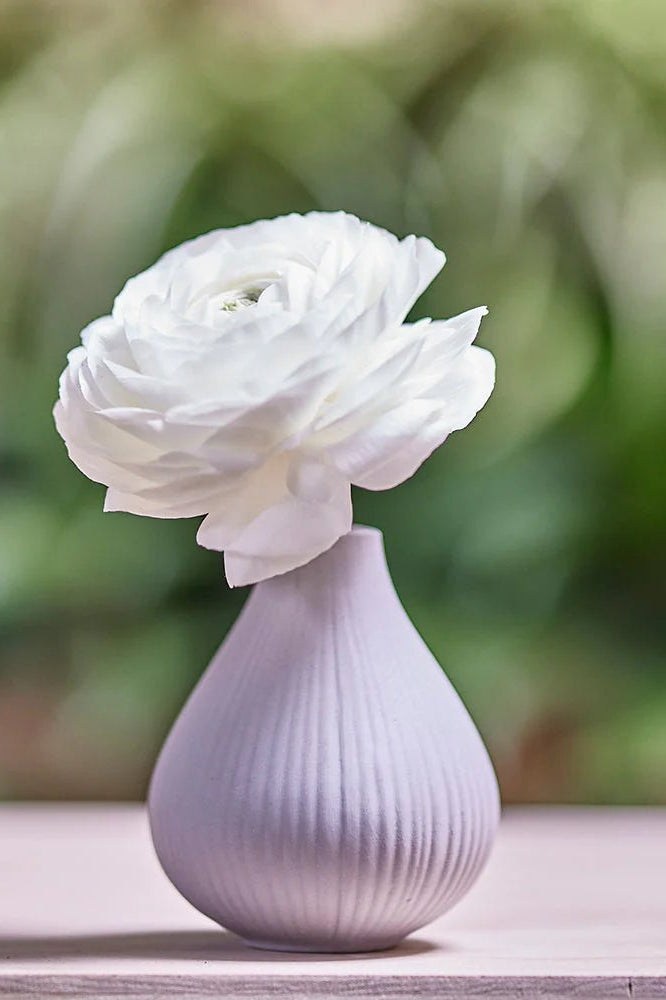 Frost Porcelain Bud Vase For Flowers - Chive Ceramics Studio - Vases - Chive Ceramics Studio