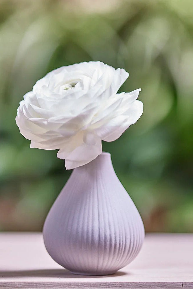 Frost Porcelain Bud Vase For Flowers - Chive Ceramics Studio - Vases - Chive Ceramics Studio