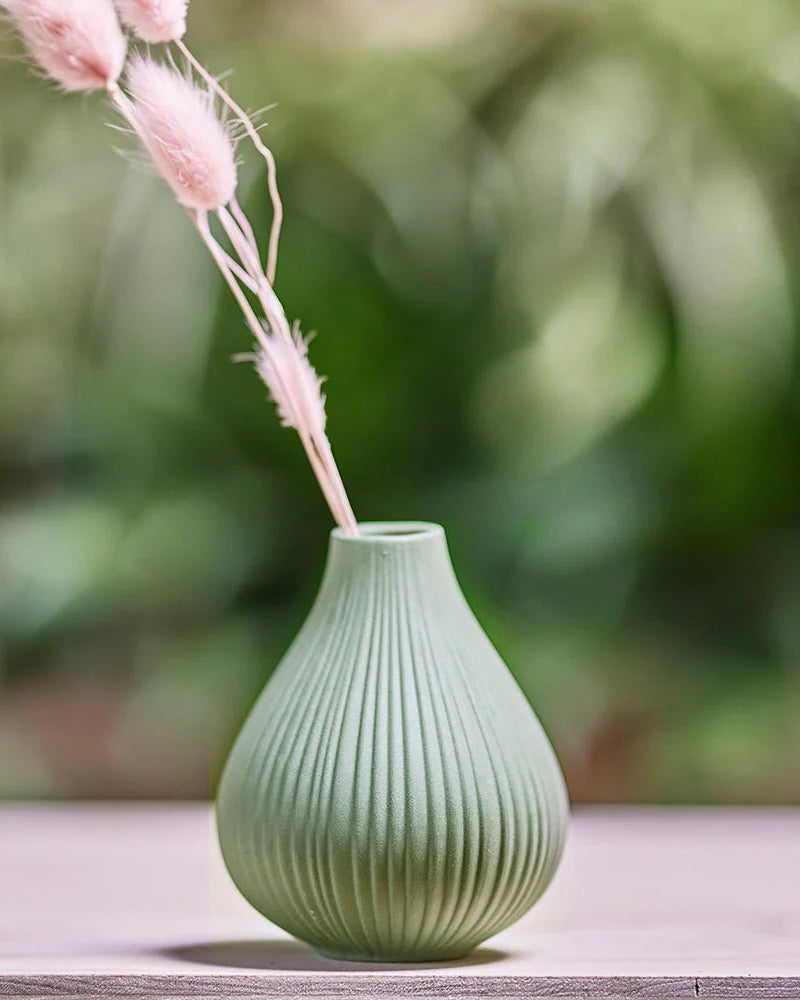Frost Porcelain Bud Vase For Flowers - Chive Ceramics Studio - Vases - Chive Ceramics Studio