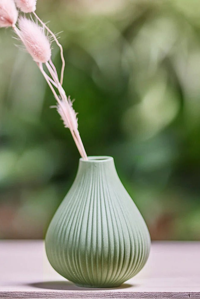 Frost Porcelain Bud Vase For Flowers - Chive Ceramics Studio - Vases - Chive Ceramics Studio