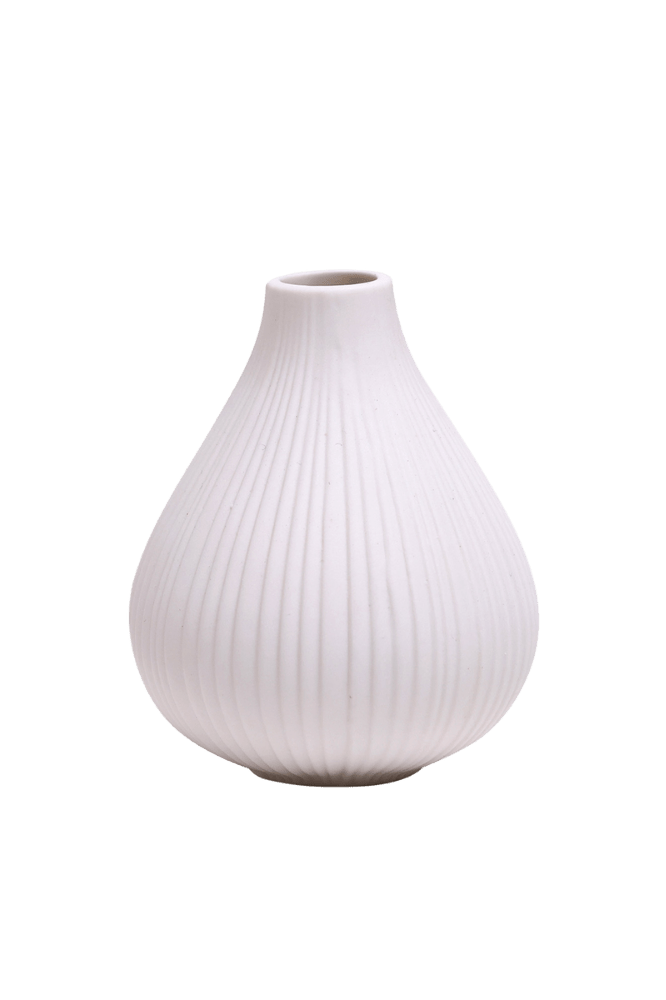 Frost Porcelain Bud Vase For Flowers - Chive Ceramics Studio - Vases - Chive Ceramics Studio