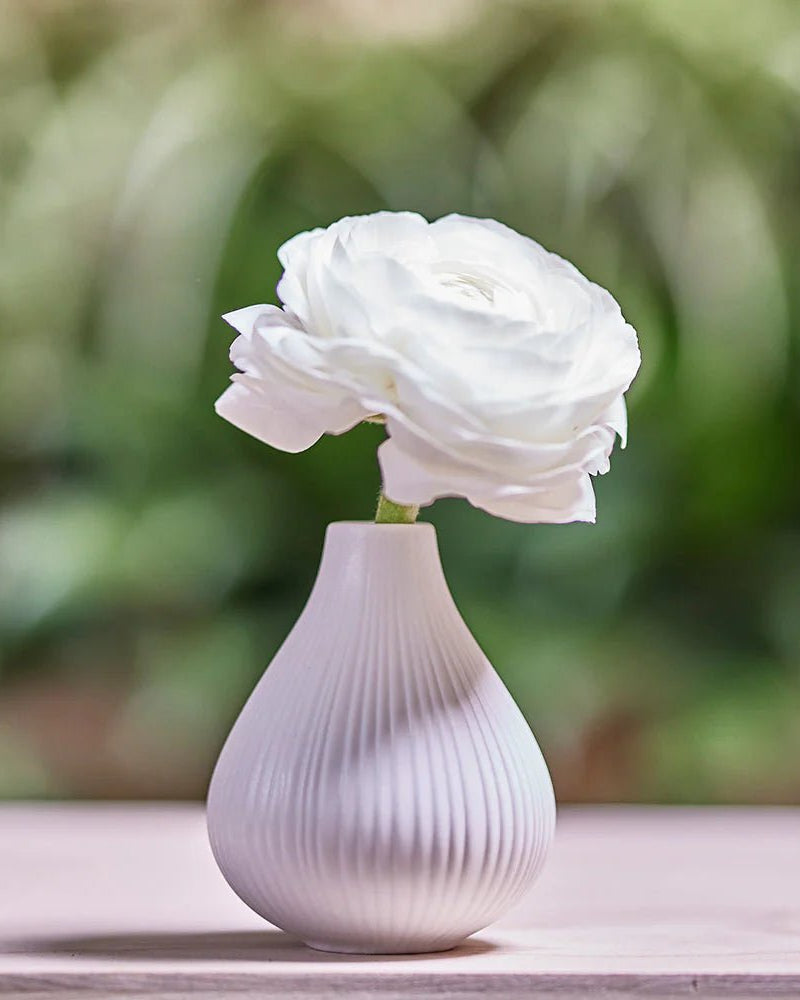 Frost Porcelain Bud Vase For Flowers - Chive Ceramics Studio - Vases - Chive Ceramics Studio