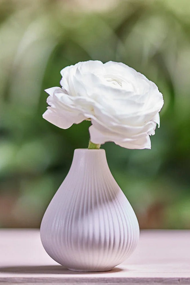 Frost Porcelain Bud Vase For Flowers - Chive Ceramics Studio - Vases - Chive Ceramics Studio