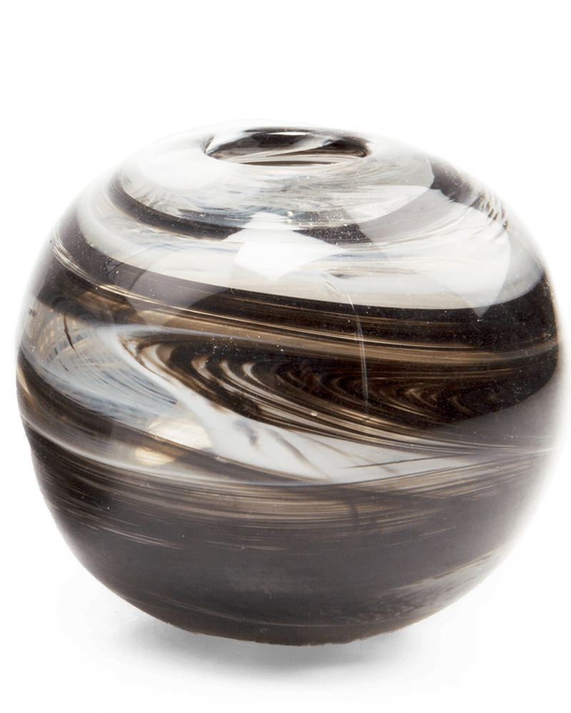 Fuzzle Glass Modern Vase - Chive