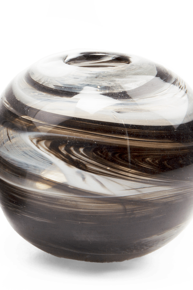 Fuzzle Glass Modern Vase - Chive