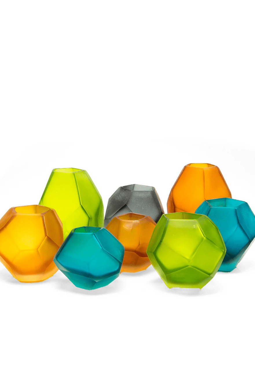 Gem Glass Modern Flower Vase - Chive Ceramics Studio - Vases - Chive US