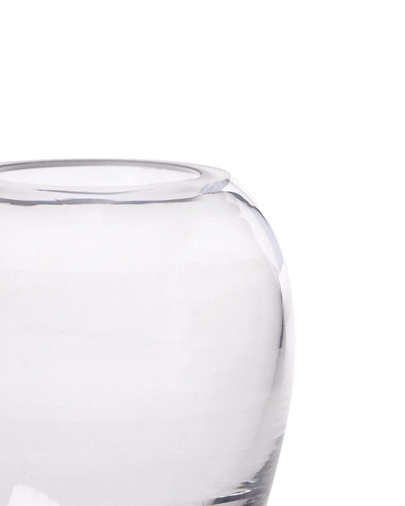 George Glass Clear Bud Vase For Flowers - Chive Studio