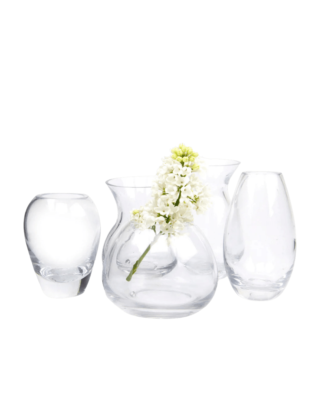 George Glass Clear Bud Vase For Flowers - Chive Studio