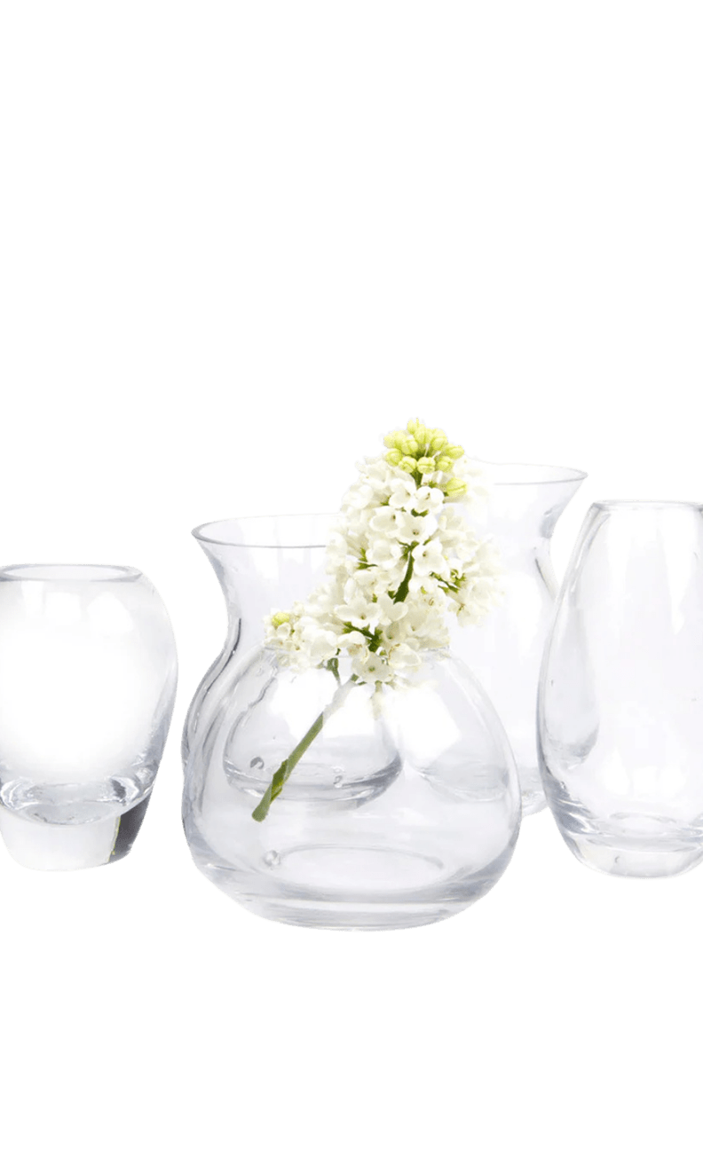 George Glass Clear Bud Vase For Flowers - Chive Ceramics Studio - Vases - Chive US