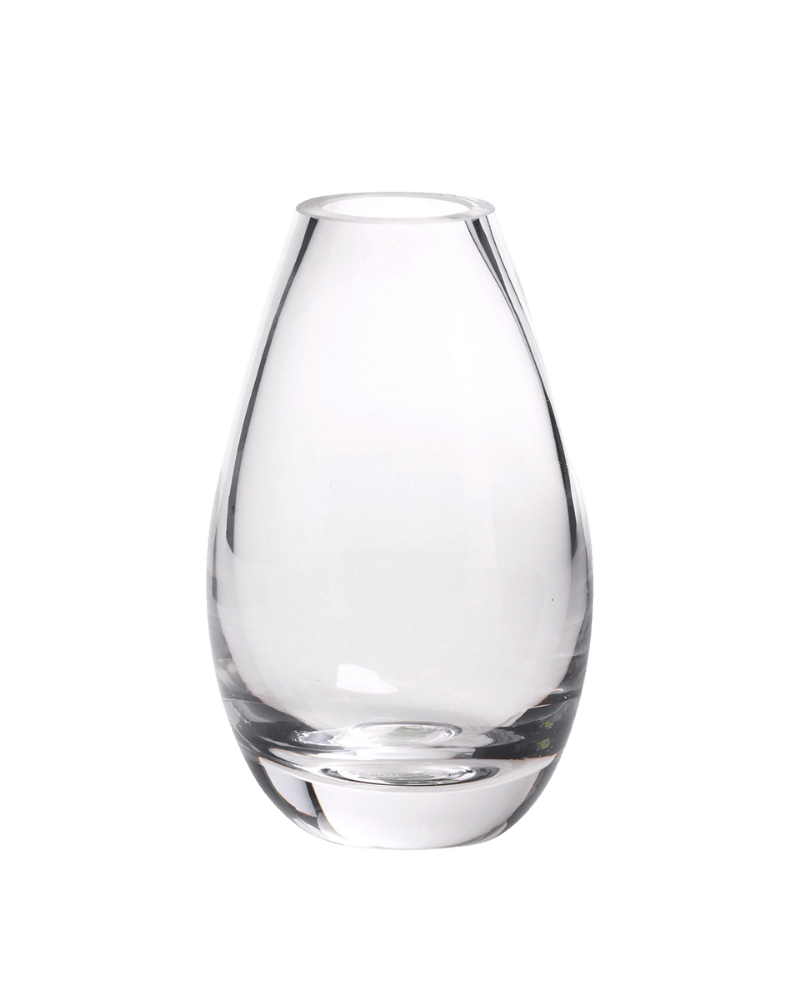 George Glass Clear Bud Vase For Flowers - Chive