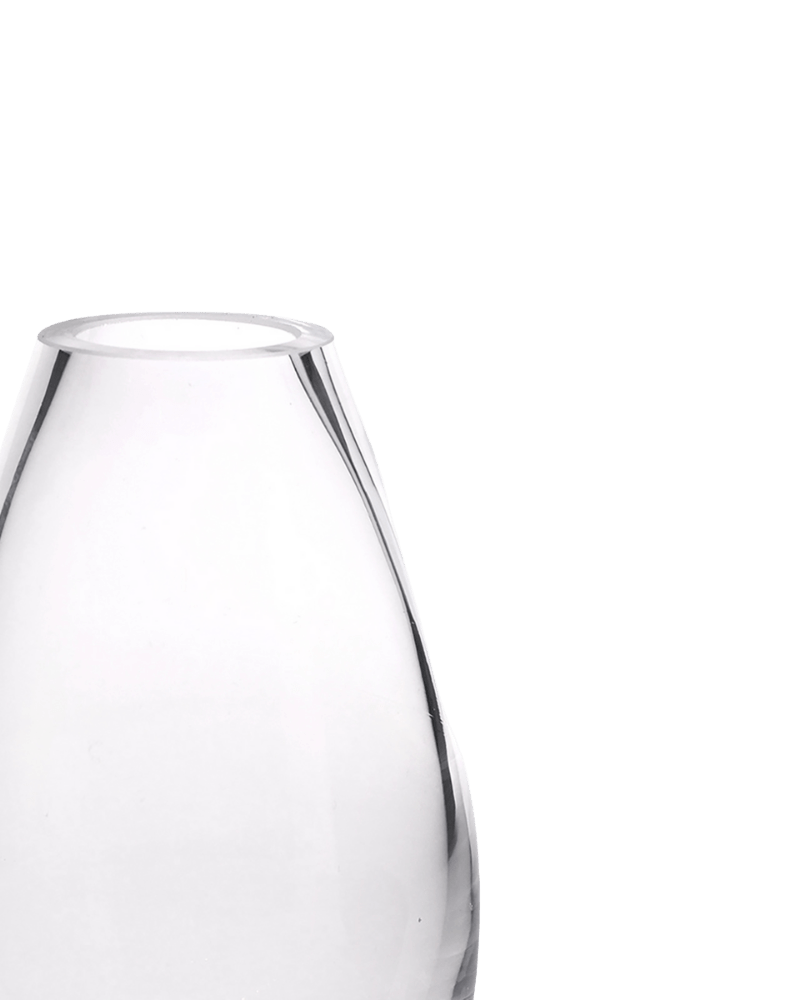 George Glass Clear Bud Vase For Flowers - Chive