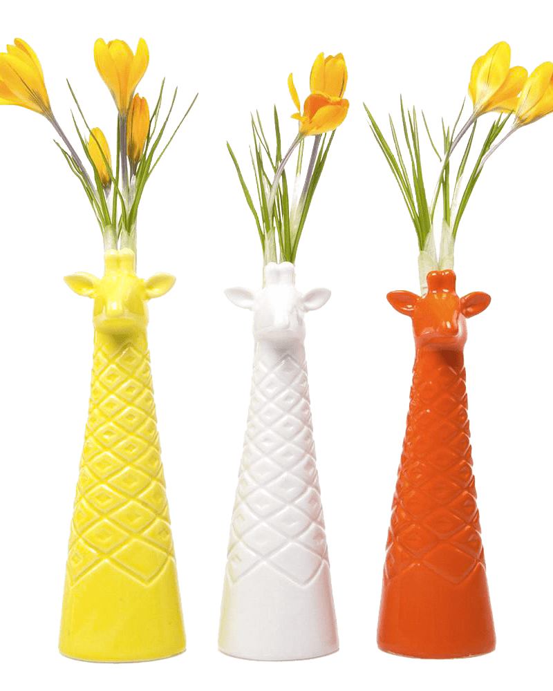 Giraffe Ceramic Flower Vase - Chive Ceramics Studio - Vases - Chive US