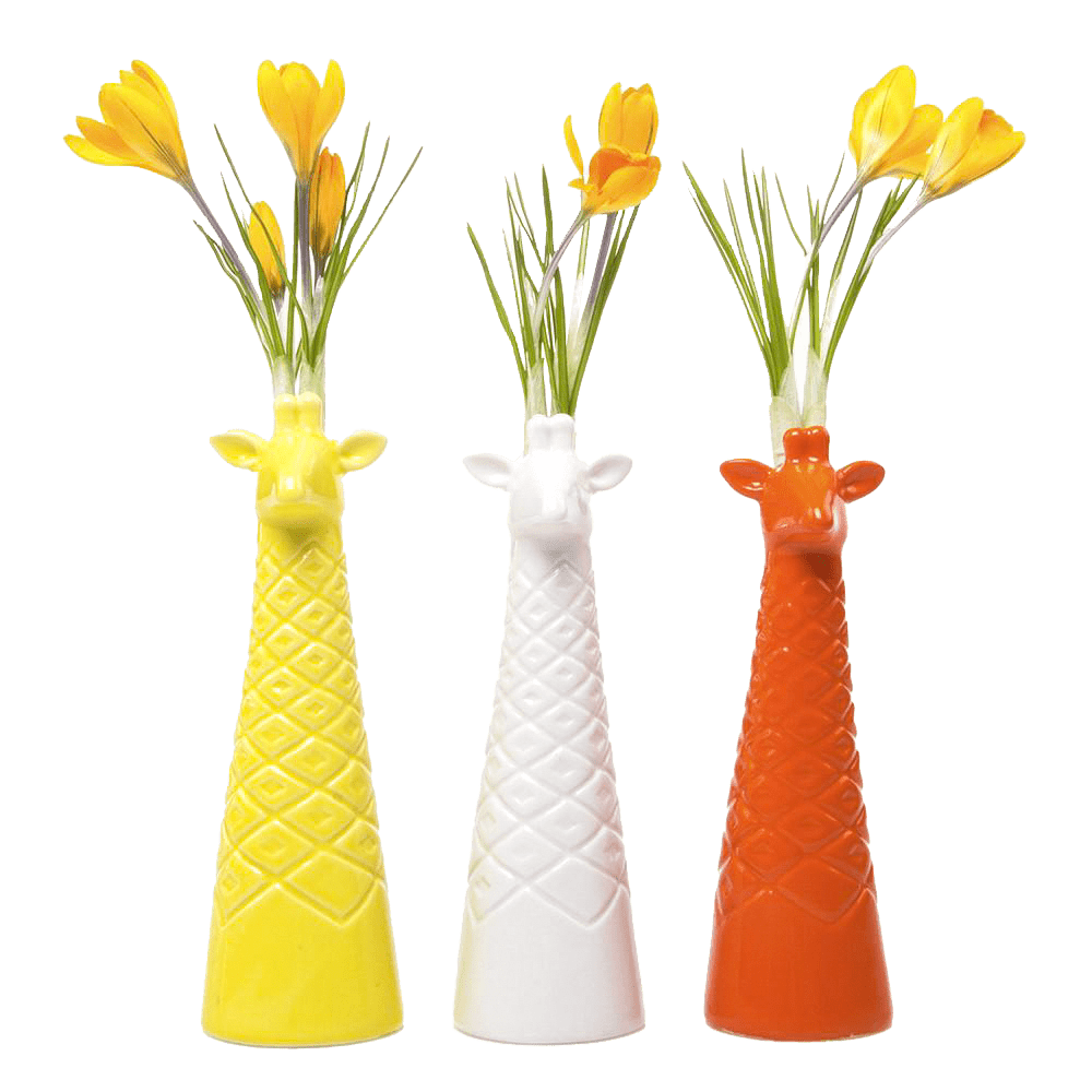 Giraffe Ceramic Flower Vase - Chive Ceramics Studio - Vases - Chive US