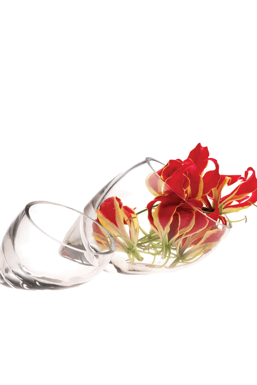 Lot Glass Modern Clear Flower Vase - Chive Ceramics Studio - Vases - Chive US