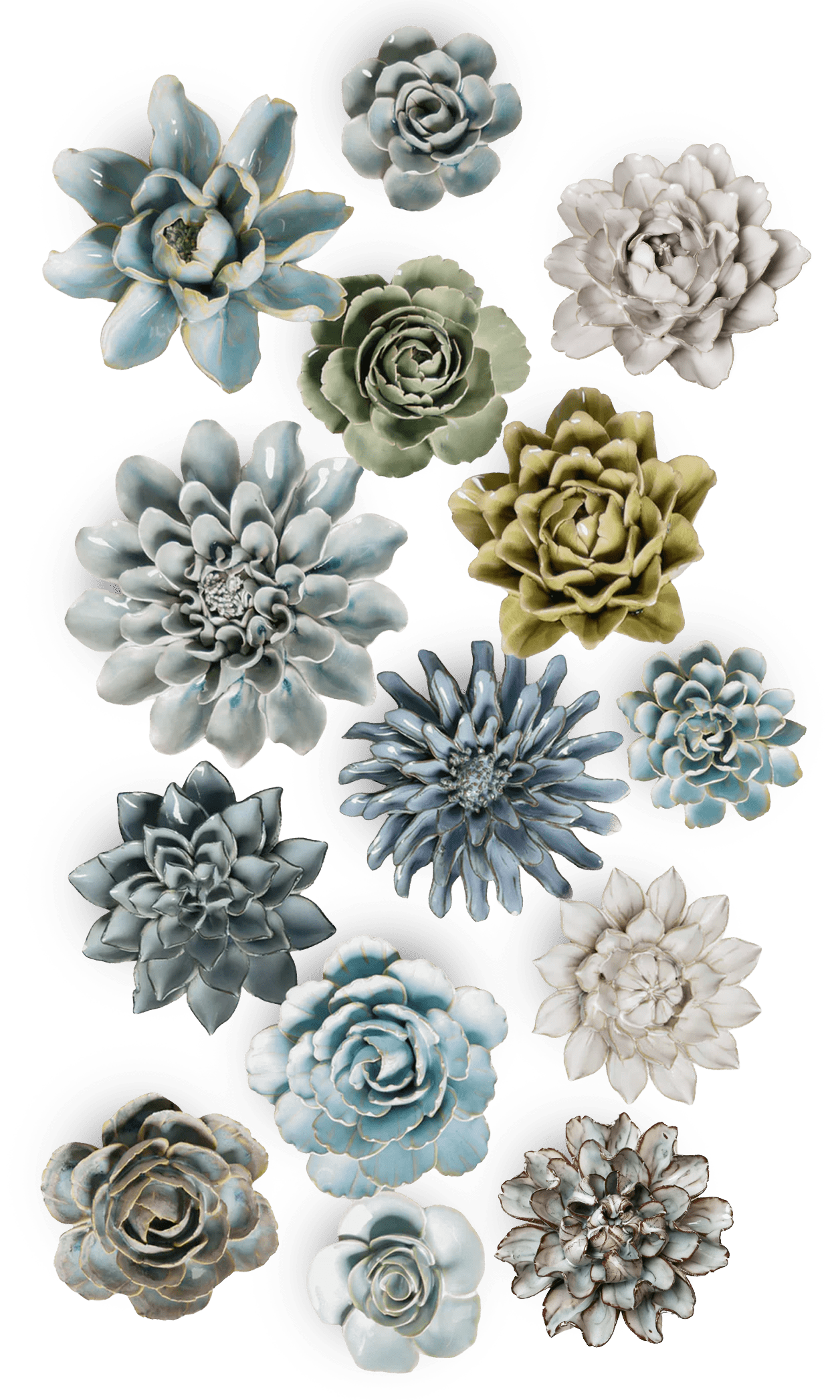 Stockholm - 14 Piece Curated Set - Chive Ceramics Studio - Ceramic Flower Sets - Chive Ceramics Studio