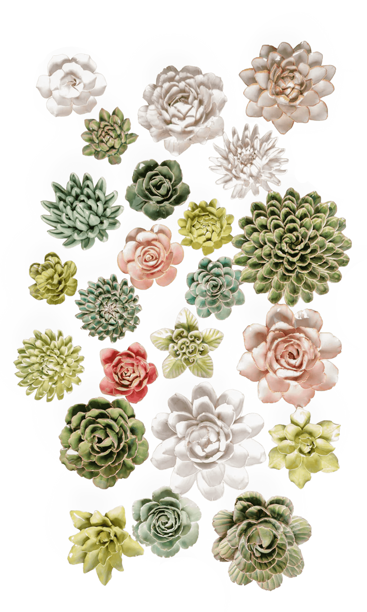 London - 23 Piece Curated Set - Chive Ceramics Studio - Ceramic Flower Sets - Chive Ceramics Studio